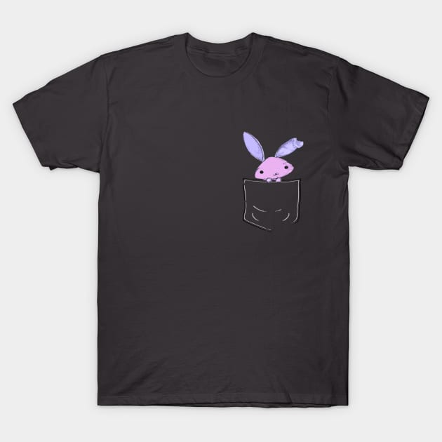 Pocket Bunny Rabbit T-Shirt by madmonkey